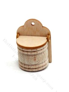 (image for) Miniature Wooden Wall Canister for Dollhouses