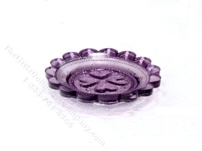 (image for) Miniature Pressed Glass Plate for Dollhouses