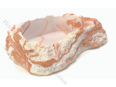 (image for) Miniature Medium Marbled Brown Pond for Dollhouses