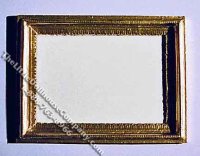 (image for) Miniature Gold Coloured Rectangular Framed Mirror
