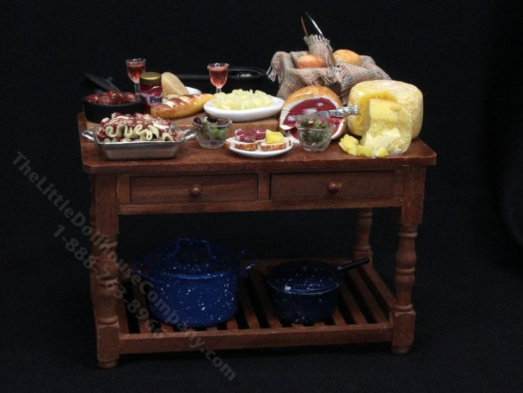 (image for) Miniature Pasta Preparation Table