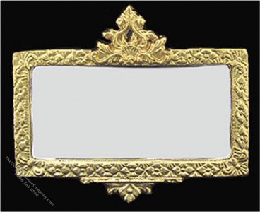 (image for) Dollhouse Scale Model Ornate Mirror