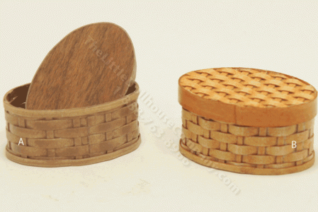 (image for) Miniature Oval Wicker Boxes