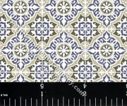 (image for) Decorative Tile Pattern Miniature Wallpaper for Dollhouses
