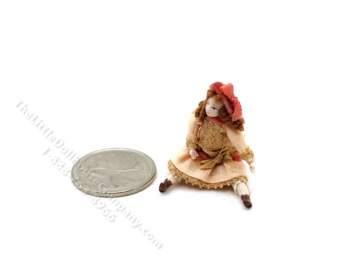 (image for) Miniature Handcrafted Porcelain Toy Doll by Almudena Gonzalez