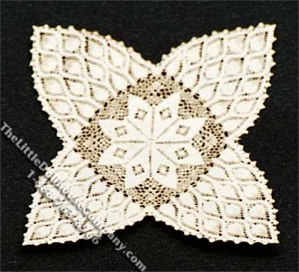 (image for) Miniature Laser Cut Flower Doily for Dollhouses