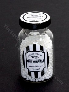 (image for) Miniature Sweets Jar of Mint Imperials for Dollhouses
