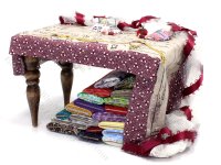 (image for) Miniature Sewing Work Table by Bette Jo Chudy for Dollhouses