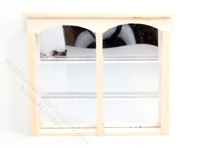 (image for) Miniature Unfinished Mirrored Bar Shelves for Dollhouses