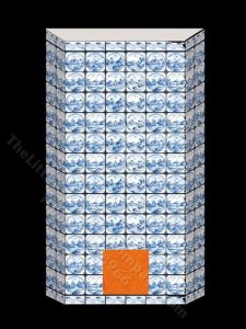 (image for) Dollhouse Scale Model Mosaic Fireplace