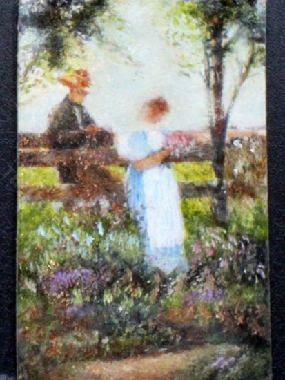 (image for) Miniature Couple in the Country Painting by Larry Morganti