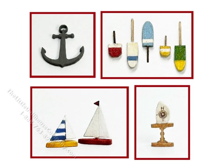 (image for) 1:48 Scale Miniature Nautical Accessories Kit