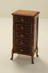 (image for) Dollhouse Miniature Small Walnut Dresser