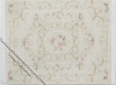 (image for) Miniature Small Flower Theme Rug for Dollhouses