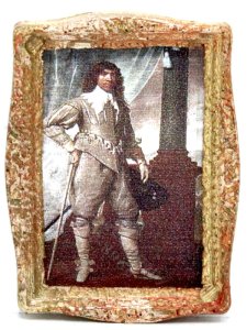 (image for) Miniature 17th Century Portrait Framed by Judith Blondell