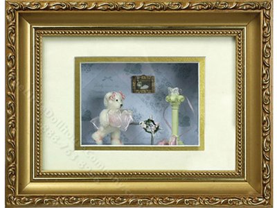 (image for) Miniature Ballerina Bear Framed Shadow Box