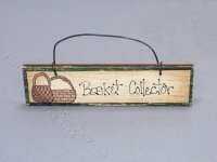 (image for) Miniature 'Basket Collector' Shop Sign for Dollhouses