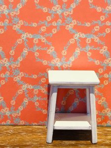 (image for) Scale Model Wallpaper -Orange, Yellow Flowers Vine- 3pc Set