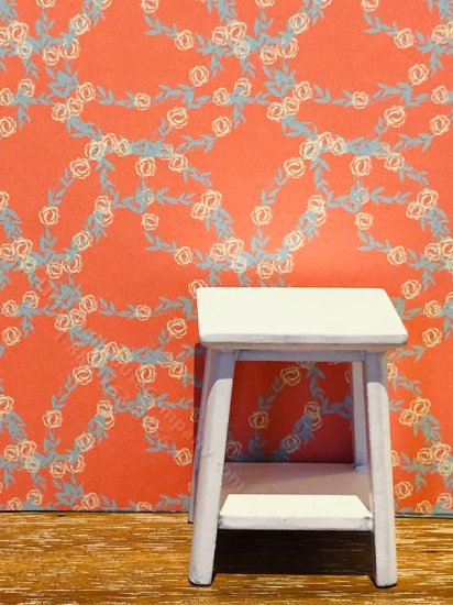 (image for) Scale Model Wallpaper -Orange, Yellow Flowers Vine- 3pc Set