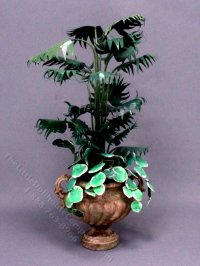 (image for) Miniature Palm Plant in a Planter For Dollhouses