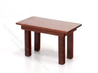(image for) Miniature Walnut Coffee Table for Dollhouses