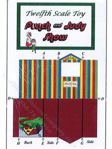(image for) Miniature Punch and Judy Pantomime Theatre Kit for Dollhouses