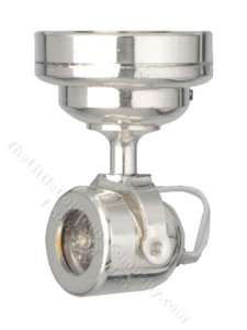 (image for) Miniature LED Silver Spot Light for Dollhouse