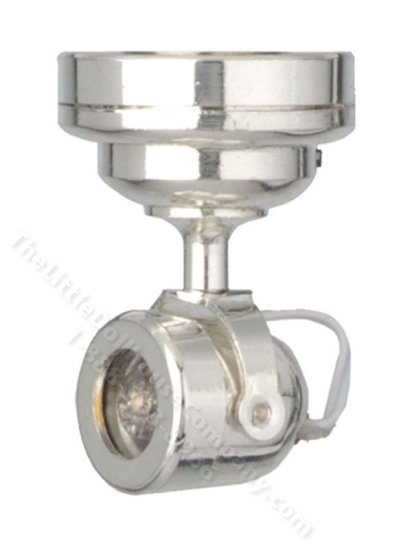 (image for) Miniature LED Silver Spot Light for Dollhouse