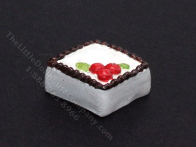 (image for) Miniature White Square Cake for Dollhouses