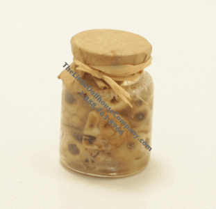 (image for) Miniature Halloween Jar of Skulls for Dollhouses