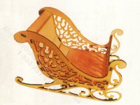 (image for) 1:24 Scale Miniature Sleigh Kit
