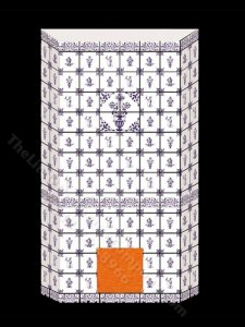 (image for) Dollhouse Scale Model Mosaic Fireplace