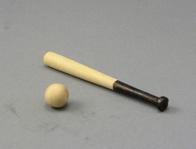 (image for) Miniature Baseball Bat and Ball Set