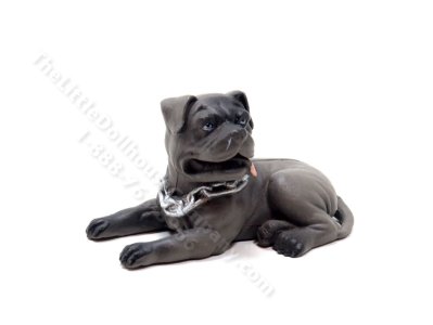 (image for) Miniature Bulmastiff Dog for Dollhouses