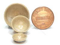 (image for) Miniature Stoneware 3-Piece Bowl Set by Jane Graber