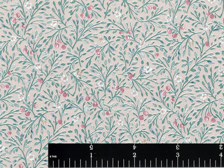 (image for) Berry Branches Miniature Wallpaper for Dollhouses