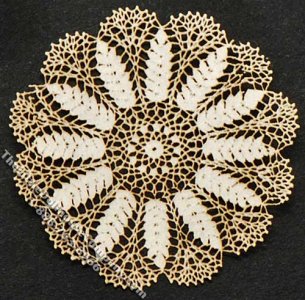 (image for) Miniature 1" Flower Design Laser Cut Doily for Dollhouses