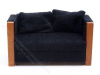 (image for) Miniature Art Deco Sofa for Dollhouses