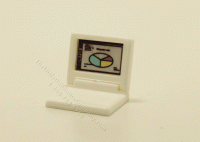 (image for) Dollhouse Scale Model Laptop Computer with Graph