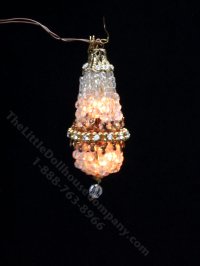 (image for) 1:24 Scale Crystal Chandelier for Dollhouses