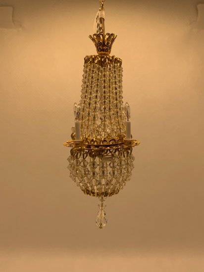 (image for) Dollhouse Scale 4 Candle Chandelier