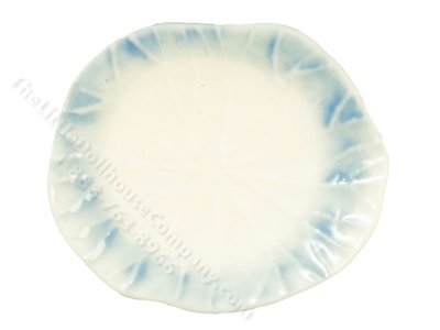 (image for) Miniature Blue and White Crackle Pattern Ceramic Platter