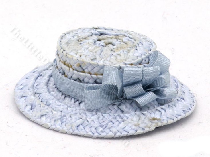 (image for) Miniature Blue Ladies Straw Hat