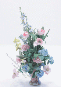 (image for) Miniature Flowers in China Vase by Marie Masse