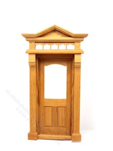 (image for) Dollhouse Scale Model Cedar Hooded Door