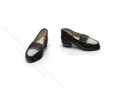 (image for) Black and White Tassel Loafers by Judith Blondell