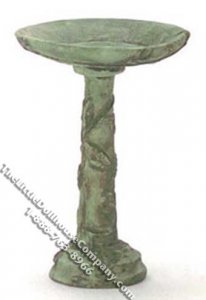 (image for) Miniature Stone Bird Bath for Dollhouses