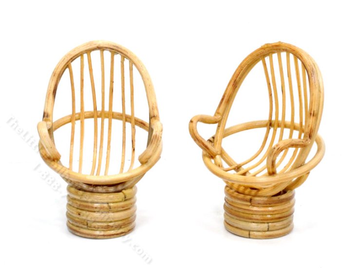 (image for) Miniature Wicker Egg Chair for Dollhouses (1 piece)