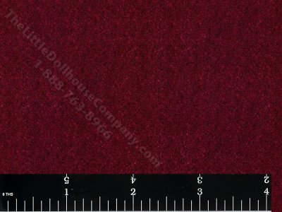 (image for) Dollhouse Scale Model Wallpaper - Burgundy Velvet