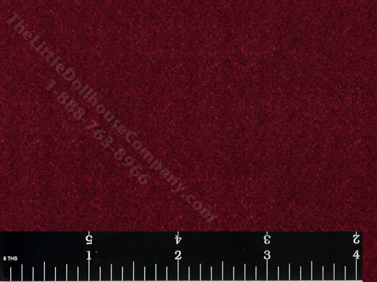 (image for) Dollhouse Scale Model Wallpaper - Burgundy Velvet